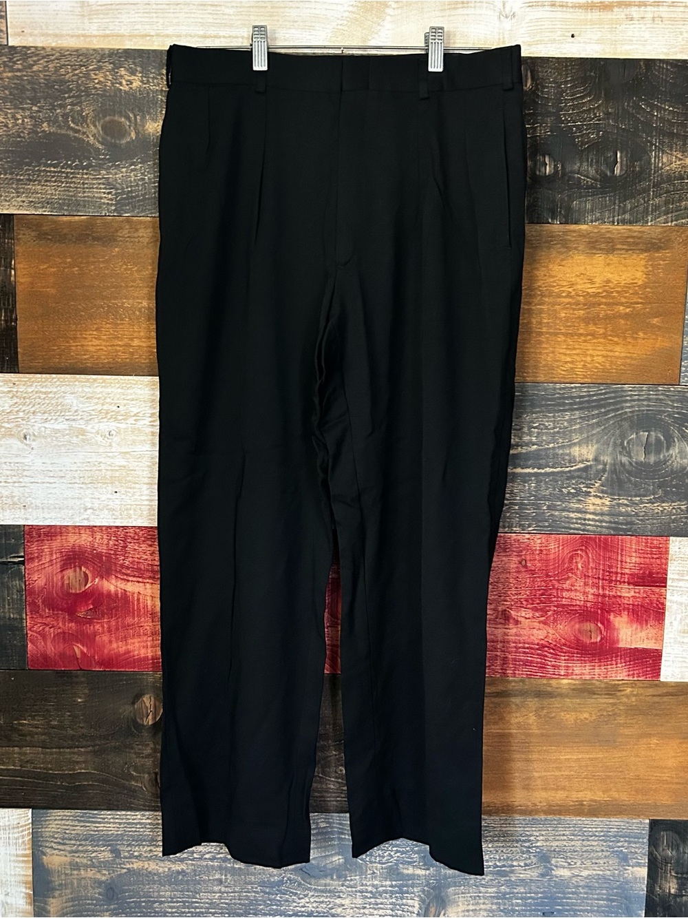 Vintage 80s Polo Ralph Lauren Men's Black Dress Pants straight size 32 by 27